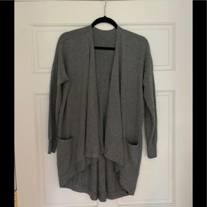 Grey Cocoon Cardigan